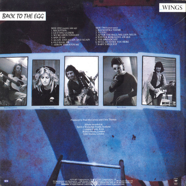 Wings (2) : Back To The Egg (LP, Album)