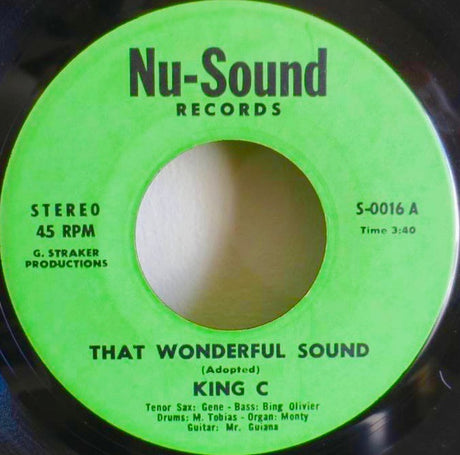King C (2) : That Wonderful Sound (7")