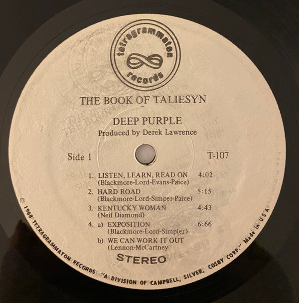Deep Purple : The Book Of Taliesyn (LP, Album, RE)
