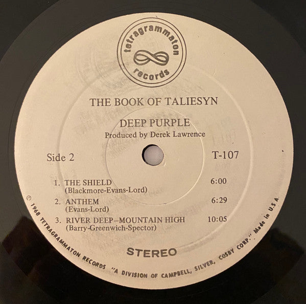 Deep Purple : The Book Of Taliesyn (LP, Album, RE)