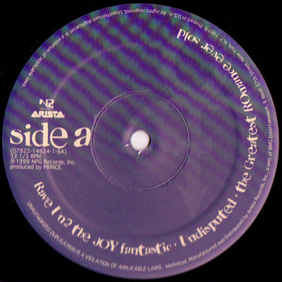 The Artist (Formerly Known As Prince) : Rave Un2 The Joy Fantastic (2xLP, Album)