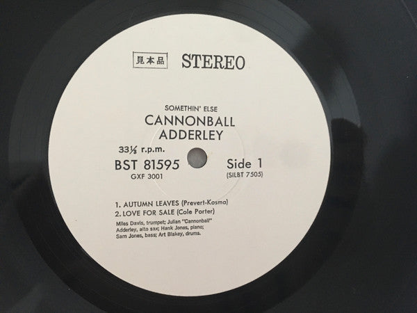 Cannonball Adderley : Somethin' Else (LP, Album, Promo, RE)