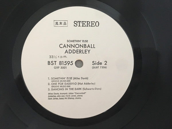 Cannonball Adderley : Somethin' Else (LP, Album, Promo, RE)