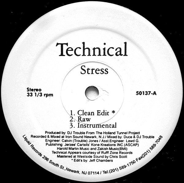Technical : Stress (12")