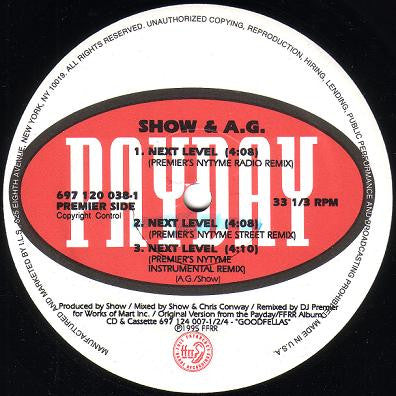 Showbiz & A.G. : Next Level (12")