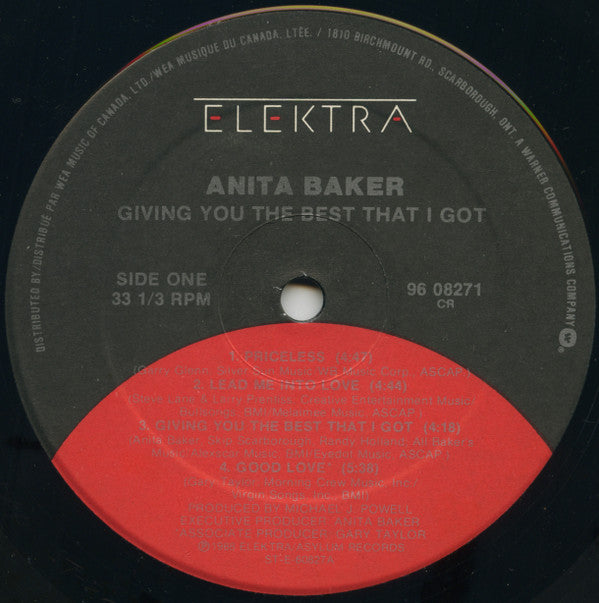 Anita Baker : Giving You The Best That I Got (LP, Album)