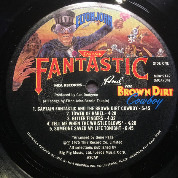 Elton John : Captain Fantastic And The Brown Dirt Cowboy (LP, Album, Gat)