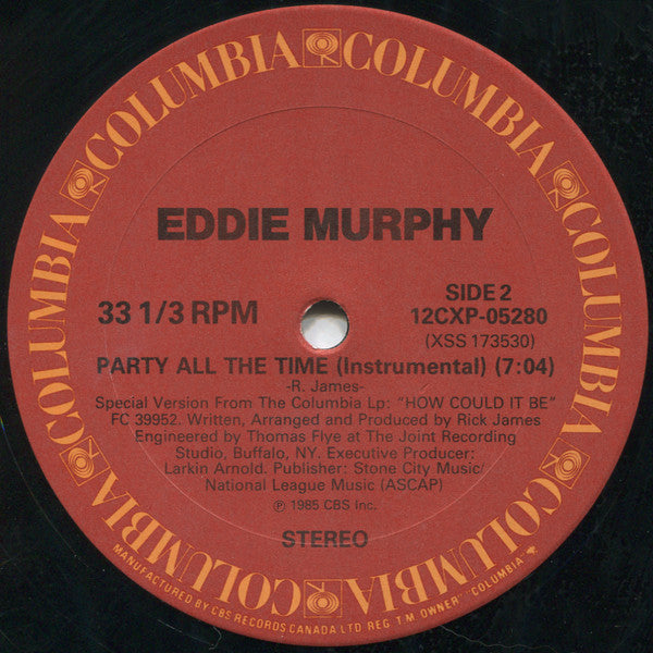 Eddie Murphy : Party All The Time (12", Single)