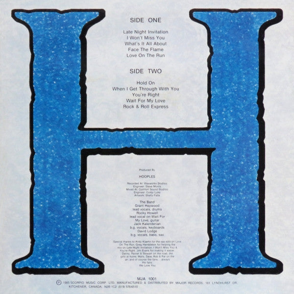 Major Hoople's Boarding House : The New Adventures Of Hooples (LP, Album)