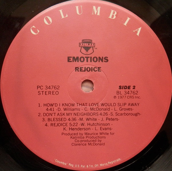 The Emotions : Rejoice (LP)