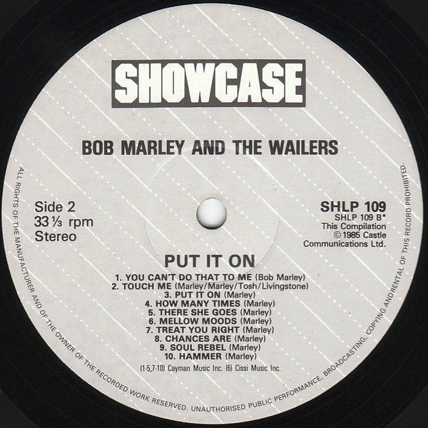 Bob Marley & The Wailers : Put It On (LP, Comp)