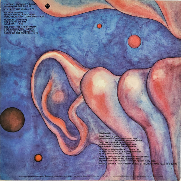 King Crimson : In The Court Of The Crimson King (An Observation By King Crimson) (LP, Album, RE)