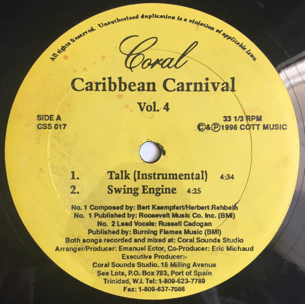 Various : Caribbean Carnival Vol. 4 (12")