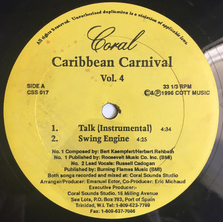 Various : Caribbean Carnival Vol. 4 (12")