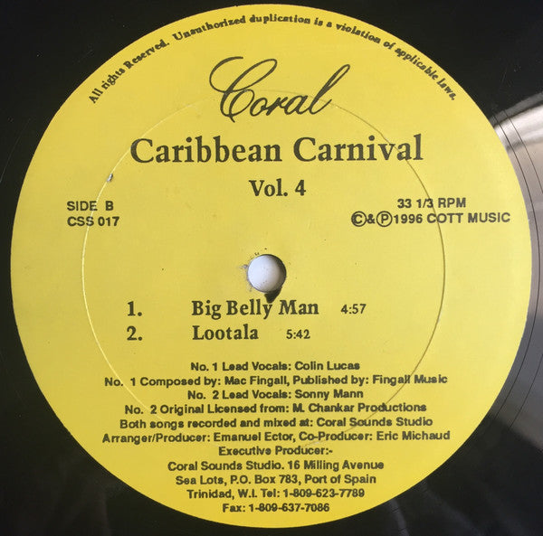 Various : Caribbean Carnival Vol. 4 (12")