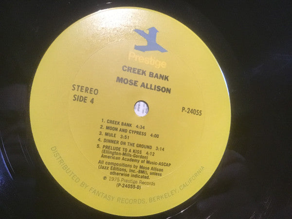 Mose Allison : Creek Bank (2xLP, Comp)