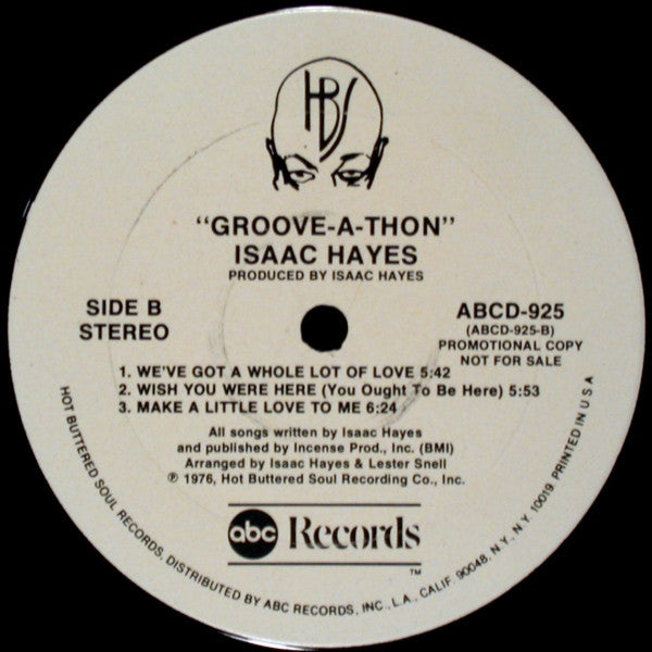 Isaac Hayes : Groove-A-Thon (LP, Album, Promo)