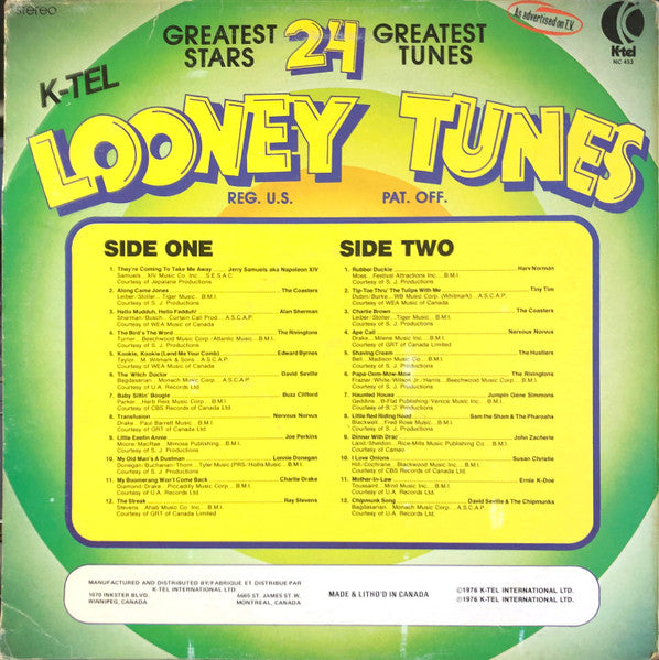 Various : Looney Tunes (LP, Comp)