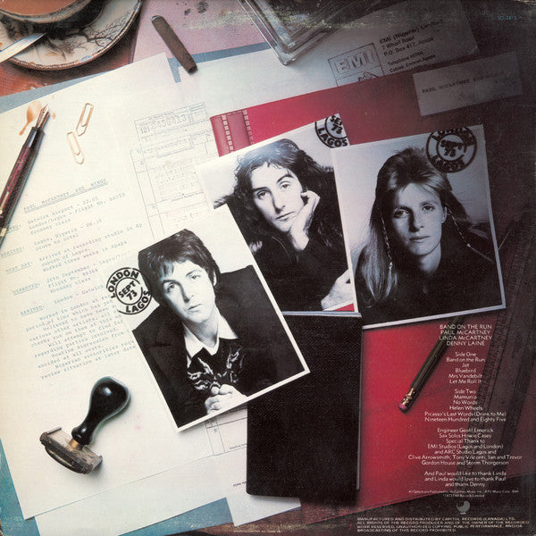 Wings (2) : Band On The Run (LP, Album)