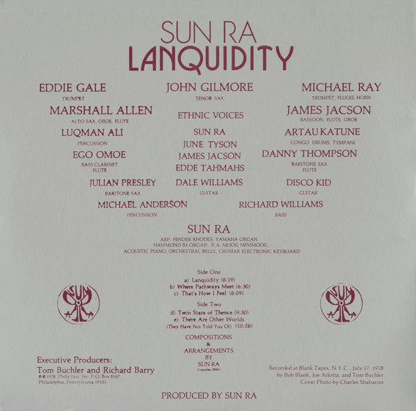 Sun Ra : Lanquidity (LP, Album, Ltd, RE, 180)