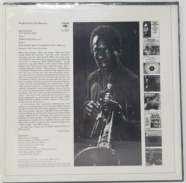 Miles Davis : In A Silent Way (LP, Album)