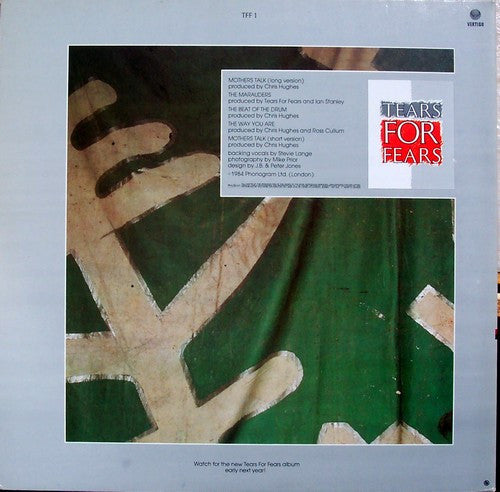 Tears For Fears : Mothers Talk (12", Dlx, Ltd, Gat)