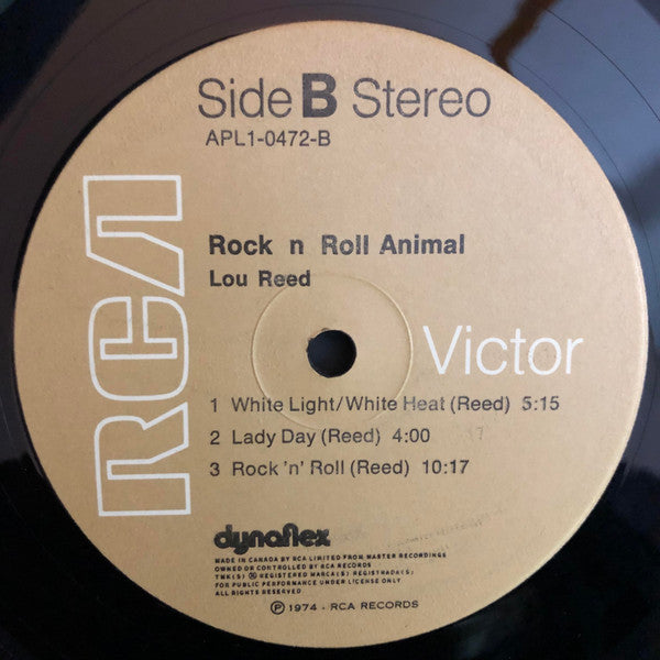 Lou Reed : Rock N Roll Animal (LP, Album, Gat)