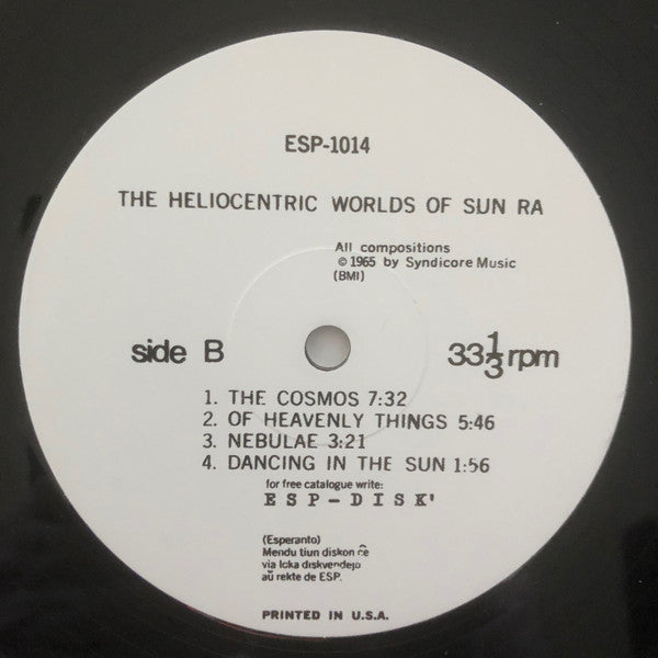Sun Ra : The Heliocentric Worlds Of Sun Ra (LP, Album, RE, 180)