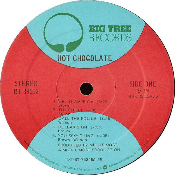 Hot Chocolate : Hot Chocolate (LP, Album, PR )
