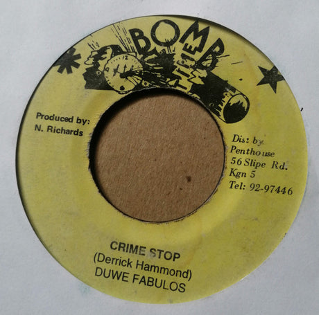 Duwe Fabulos : Crime Stop (7")
