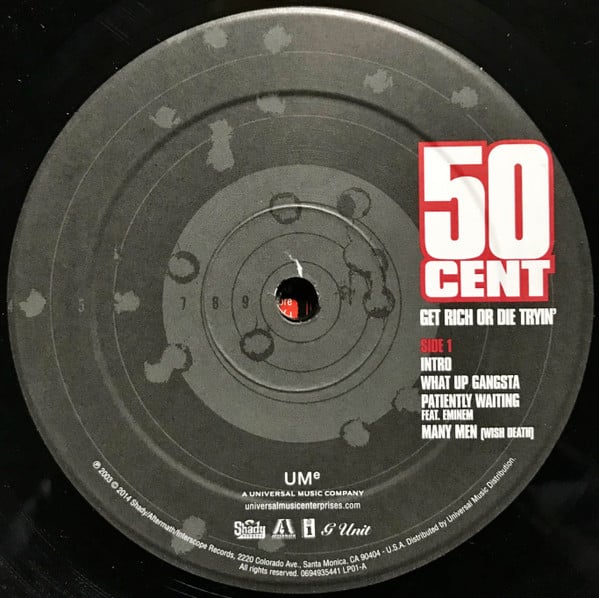 50 Cent : Get Rich Or Die Tryin' (2xLP, Album, RE)
