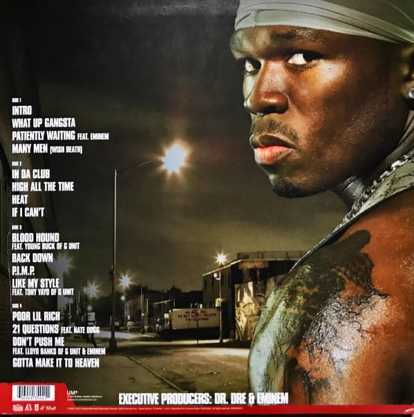 50 Cent : Get Rich Or Die Tryin' (2xLP, Album, RE)