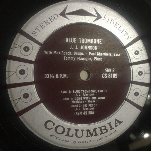J.J. Johnson : Blue Trombone (LP, Album)