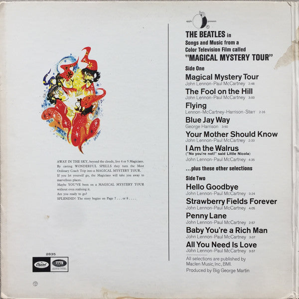 The Beatles : Magical Mystery Tour (LP, Album, Mono, Jac)