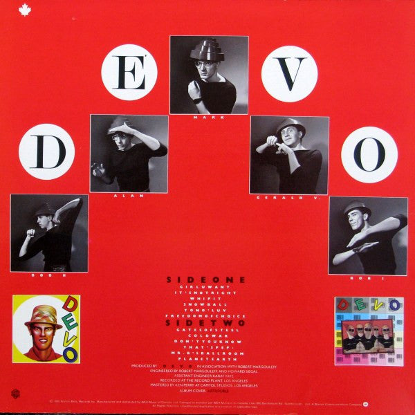 Devo : Freedom Of Choice (LP, Album, Don)