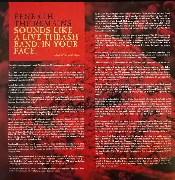 Sepultura : Beneath The Remains (2xLP, Album, RE, RM)