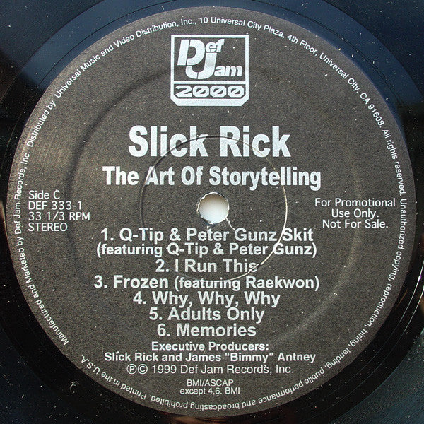 Slick Rick : The Art Of Storytelling (2xLP, Album, Promo, Cle)