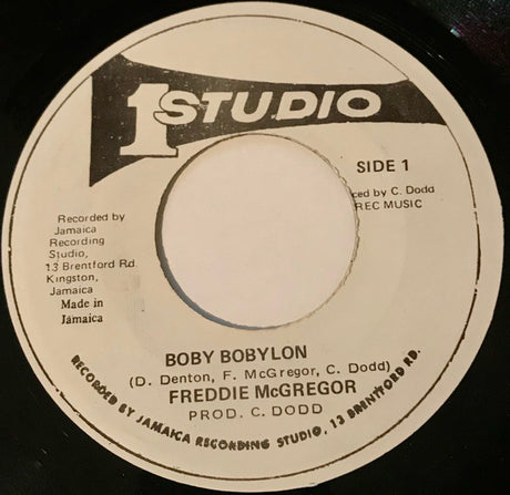 Freddie McGregor : Boby Bobylon (7", Single, RE)