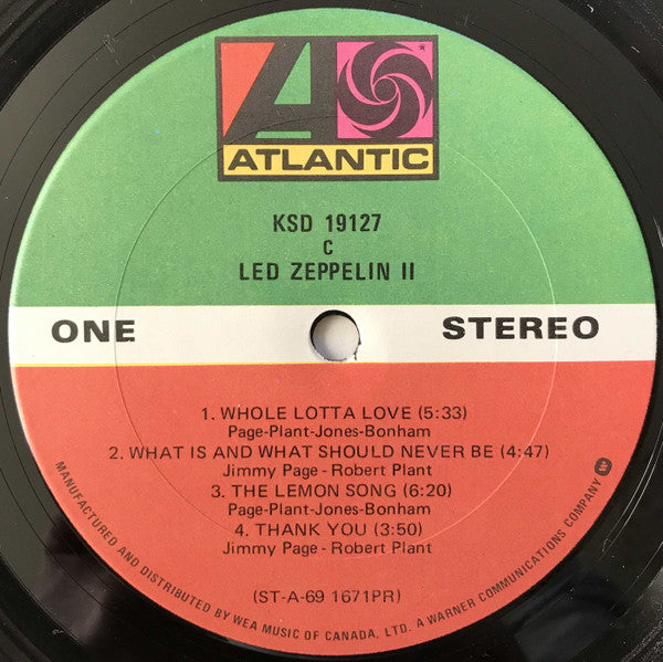 Led Zeppelin : Led Zeppelin II (LP, Album, RE, Gat)