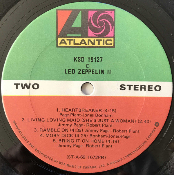 Led Zeppelin : Led Zeppelin II (LP, Album, RE, Gat)