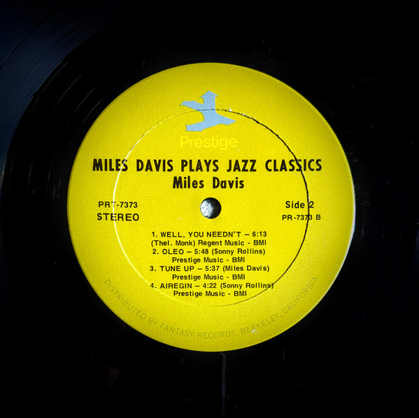 Miles Davis : Miles Davis Plays Jazz Classics (LP, Comp, RE, RM)