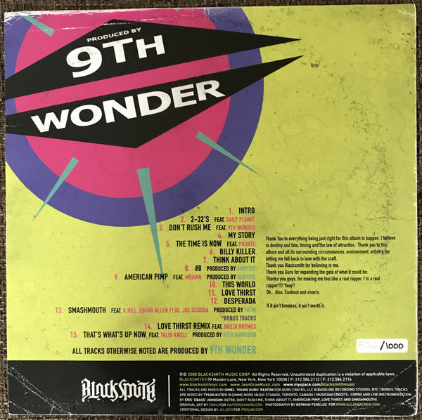 Jean Grae / 9th Wonder : Jeanius (2xLP, Album, Ltd, Num)