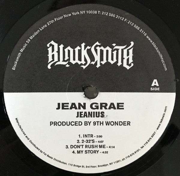 Jean Grae / 9th Wonder : Jeanius (2xLP, Album, Ltd, Num)