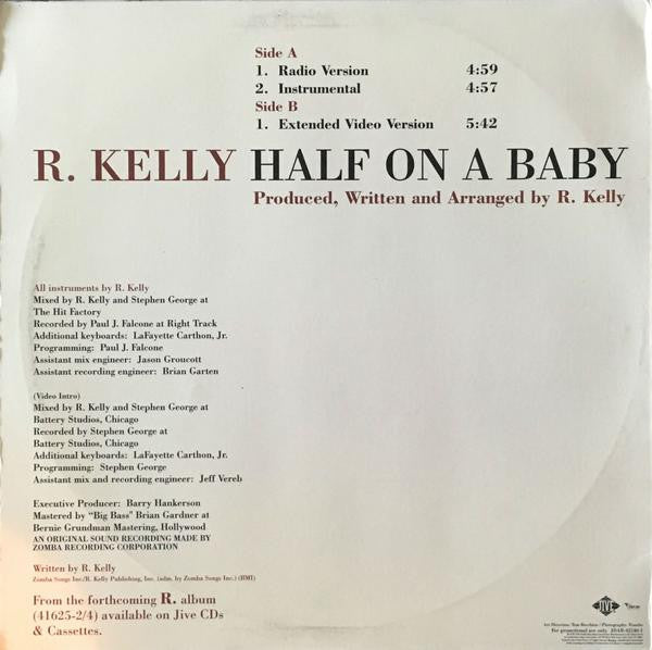 R. Kelly : Half On A Baby (12", Promo)