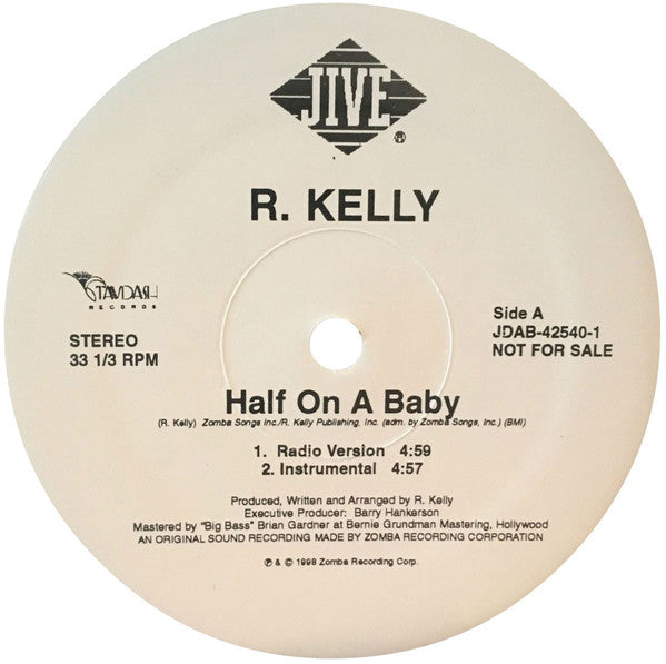 R. Kelly : Half On A Baby (12", Promo)