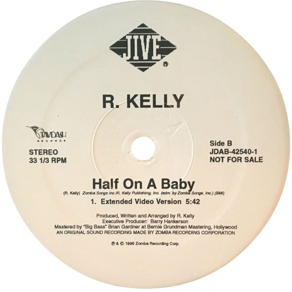 R. Kelly : Half On A Baby (12", Promo)