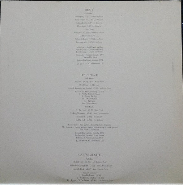 Rush : Archives (LP, Album + LP, Album + LP, Album + Comp, Gra)