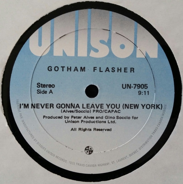 Gotham Flasher : Gotham Flasher (2x12", Album, Gat)