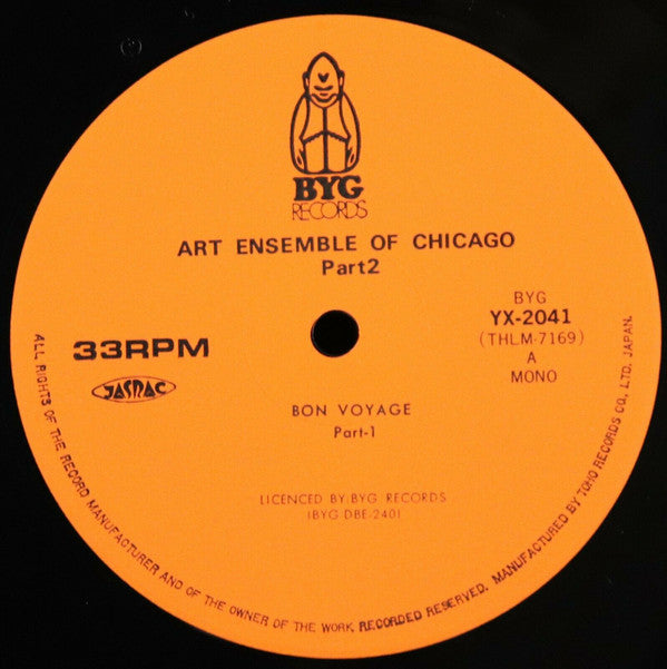 The Art Ensemble Of Chicago : Live Part 2 (LP, Album, Mono)