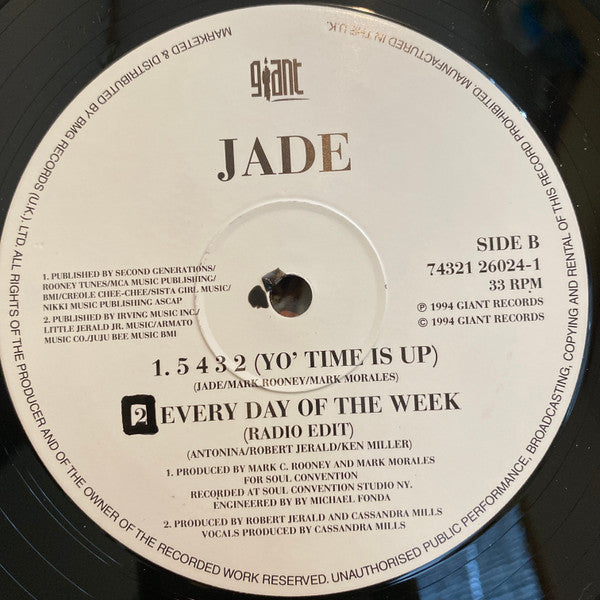 Jade (3) : Every Day Of The Week (12")
